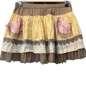 Mustard Pie Girl’s Elle Whimsical Skirt Cotton Size 10